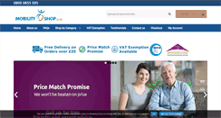 Desktop Screenshot of mobilityshop.co.uk